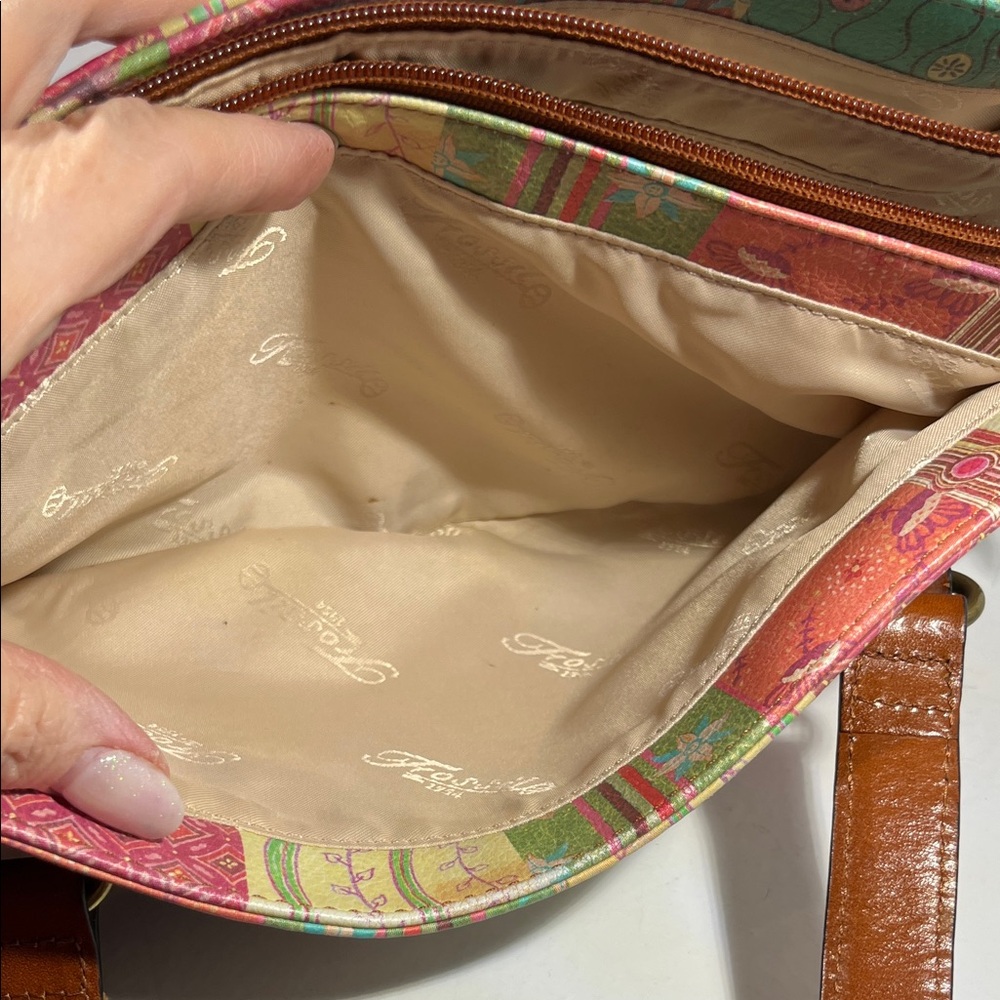 Fossil Multicolor Patchwork Shoulder Bag - image 4